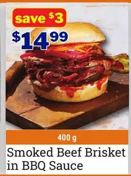 M & M Food Market Smoked Beef Brisket in BBQ Sauce offer