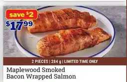 M & M Food Market Maplewood Smoked Bacon Wrapped Salmon offer