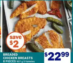 M & M Food Market Breaded Chicken Breasts offer