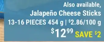 M & M Food Market Jalapeño Cheese Sticks offer