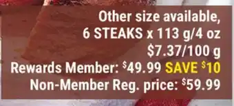 M & M Food Market Bacon wrapped fillet mignons offer