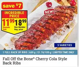 M & M Food Market Fall Off the Bone Cherry Cola Style Back Ribs offer