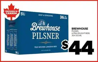 Real Canadian Liquorstore BREWHOUSE PILSNER offer