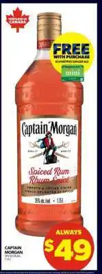Real Canadian Liquorstore Captain Morgan Spiced Rum offer