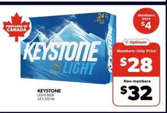 Real Canadian Liquorstore Keystone Light Beer offer