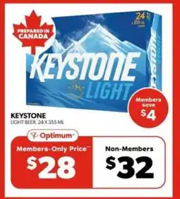 Real Canadian Liquorstore Keystone Light Beer offer