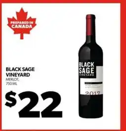 Real Canadian Liquorstore Black Sage Vineyard Merlot offer