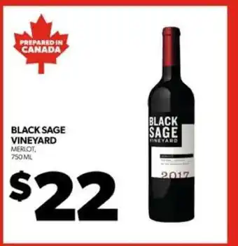 Real Canadian Liquorstore Black Sage Vineyard Merlot offer