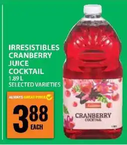 Food Basics Irresistibles Cranberry Juice Cocktail offer