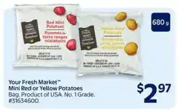 Walmart Your Fresh Market Mini Red or Yellow Potatoes offer