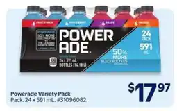 Walmart Powerade Variety Pack offer