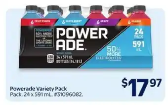 Walmart Powerade Variety Pack offer