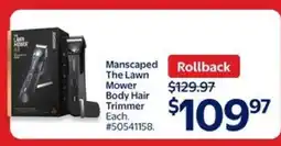 Walmart Manscaped The Lawn Mower Body Hair Trimmer offer