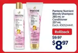 Walmart Pantene Nutrient Blends Shampoo or Conditioner offer