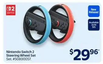 Walmart Nintendo Switch 2 Steering Wheel Set offer