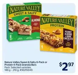 Walmart Nature Valley Sweet & Salty 6-Pack or Protein 4-Pack Granola Bars offer