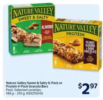 Walmart Nature Valley Sweet & Salty 6-Pack or Protein 4-Pack Granola Bars offer