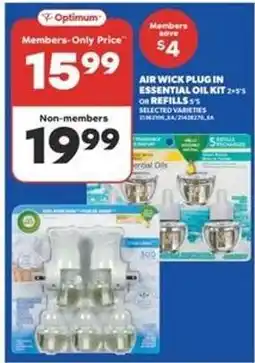 Real Canadian Superstore Air Wick Plug In Essential Oil Kit or Refills offer