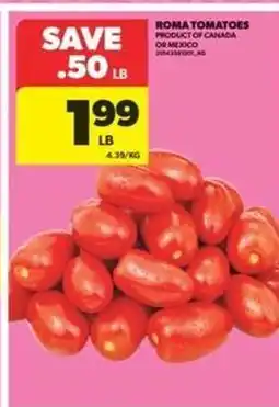 Real Canadian Superstore Roma Tomatoes offer