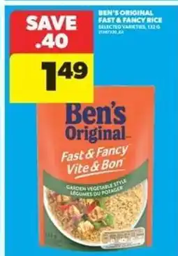 Real Canadian Superstore BEN’S ORIGINAL FAST & FANCY RICE offer