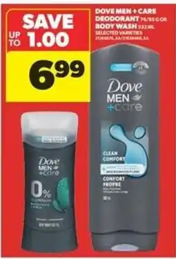 Real Canadian Superstore Dove Men + Care Deodorant or Body Wash offer