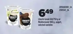 Real Canadian Superstore LIBERTÉ Greek or Méditerranée Yogurt offer