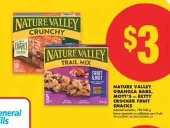 No Frills Nature Valley Granola Bars, Mott's – Betty Crocker Fruit Snacks offer