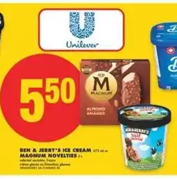 No Frills BEN & JERRY'S ICE CREAM / MAGNUM NOVELTIES offer