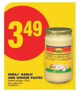No Frills SURAJ Garlic and Ginger Pastes offer