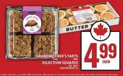 Food Basics Grandmother's Tarts / Selection Squares offer
