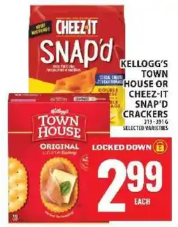 Food Basics KELLOGG’S TOWN HOUSE OR CHEEZ-IT SNAP’D CRACKERS offer