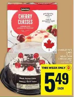 Food Basics SELECTION CHEESECAKE offer