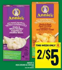 Food Basics ANNIE’S MACARONI & CHEESE offer