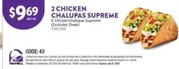 Taco Bell 2 Chicken Chalupas Supreme offer