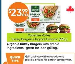 Healthy Planet Yorkshire Valley Turkey Burgers Original Organic offer
