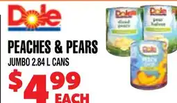 Len's Mill Stores DOLE PEACHES & PEARS offer
