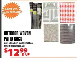 Len's Mill Stores OUTDOOR WOVEN PATIO RUGS offer