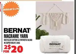 Len's Mill Stores BERNAT MACRAME YARN offer