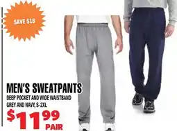 Len's Mill Stores MEN'S SWEATPANTS offer
