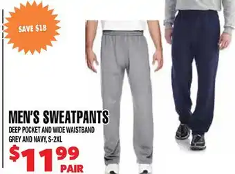 Len's Mill Stores MEN'S SWEATPANTS offer