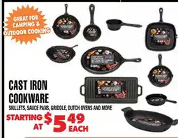 Len's Mill Stores CAST IRON COOKWARE offer
