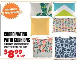 Len's Mill Stores COORDINATING PATIO CUSHIONS offer