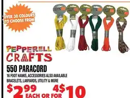 Len's Mill Stores 550 PARACORD offer