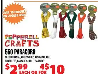 Len's Mill Stores 550 PARACORD offer
