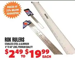 Len's Mill Stores ROK RULERS offer