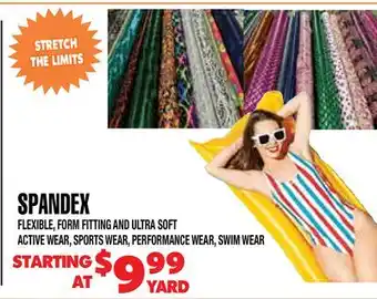 Len's Mill Stores SPANDEX offer