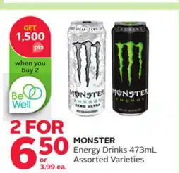 Rexall MONSTER Energy Drinks offer