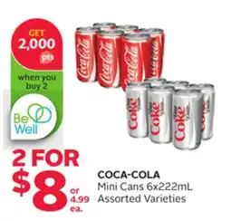 Rexall COCA-COLA Mini Cans 6x222mL offer