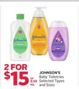 Rexall JOHNSON'S Baby Toiletries offer