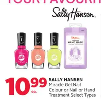 Rexall SALLY HANSEN Miracle Gel Nail Colour or Nail or Hand Treatment offer